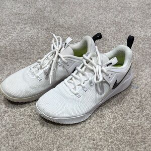 Nike White and Black volleyball Shoes